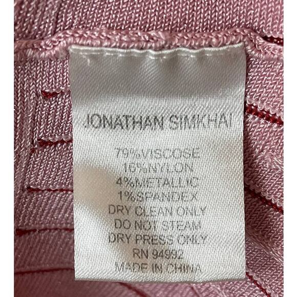 Jonathan Simkhai Pink Bell Sleeves Knit Sweater Women's Size XS - Picture 5 of 7